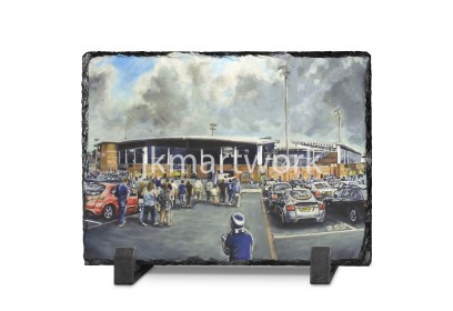 Proact Stadium 'Going to the Match' Fine Art Slate Presentation - Chesterfield FC